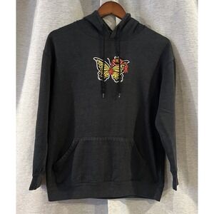 Sesame Street Elmo Butterfly Juniors Embroidered Hoodie Size Small‎